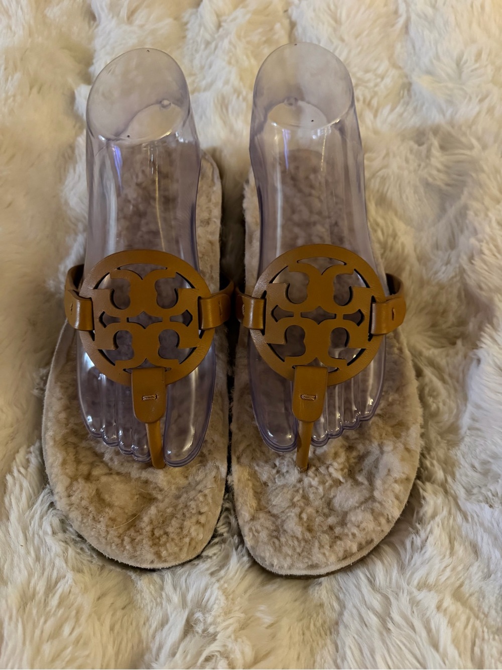 🔥Tory Burch size 9 Miller cloud shearling Napa leather - Picture 2 of 7
